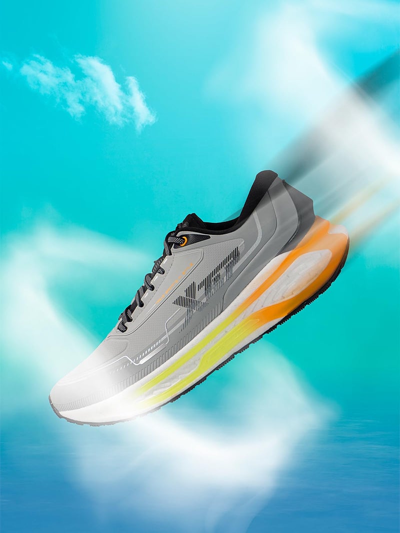 XTEP Moon Grey,Foggy Grey Water Proof & Snow Protection Heels Running Shoes for Men Euro- 40 - Image 2