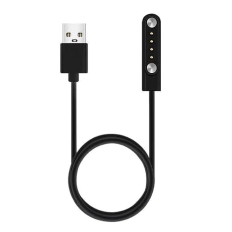 Smart Watch Universal Charger Cable, 4-Pin Magnetic Replacement Cord for 4 Pin 7.62 mm Smartwatch/Wearables/Fitness Tracker, Pin Spacing Compatible 7.62mm [2-Pack] - Image 1