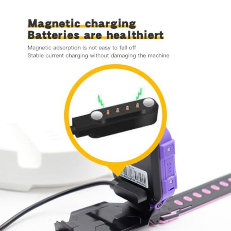 Smart Watch Universal Charger Cable, 4-Pin Magnetic Replacement Cord for 4 Pin 7.62 mm Smartwatch/Wearables/Fitness Tracker, Pin Spacing Compatible 7.62mm [2-Pack] - Image 3