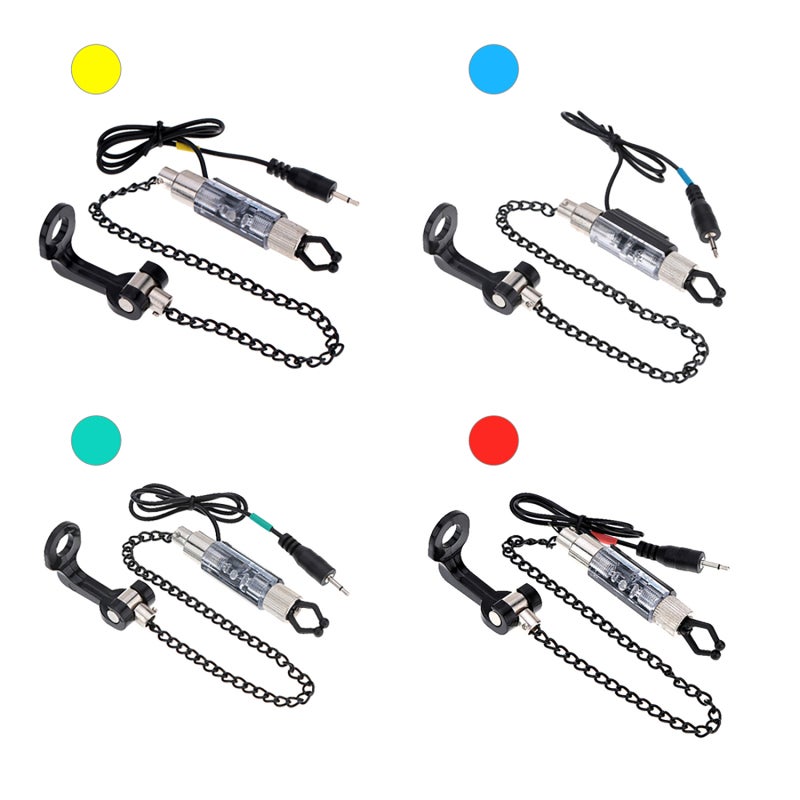 COONOR Iron Fishing Bite Alarm Chain Hanger Swinger LED Illuminated Indicator - Image 5