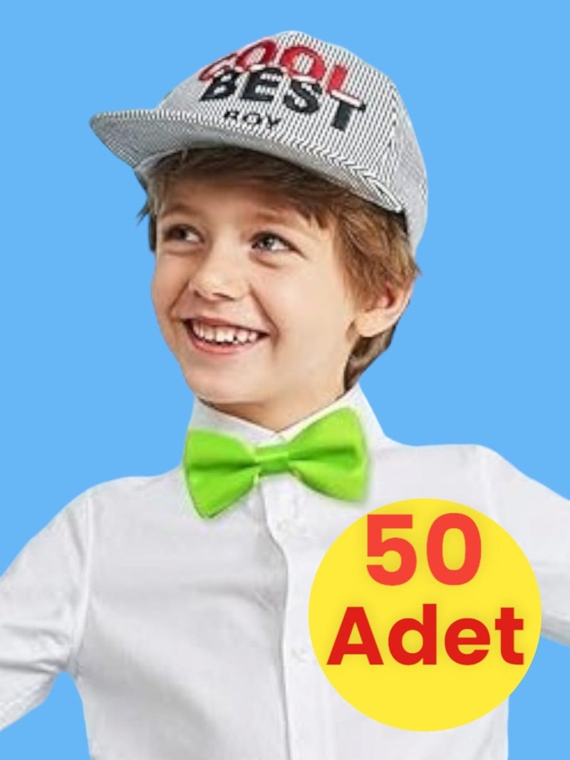 Tezzgelsin Boy's Satin Bow Tie 50PCS 