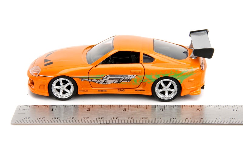 Jada Fast & Furious 1:32 1995 Toyota Supra Die-Cast Car, Toys for Kids and Adults(Orange) - Image 2