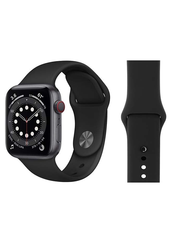 vesus Replacement Band For Apple Watch Series 6/SE/5/4/3/2/1 Black