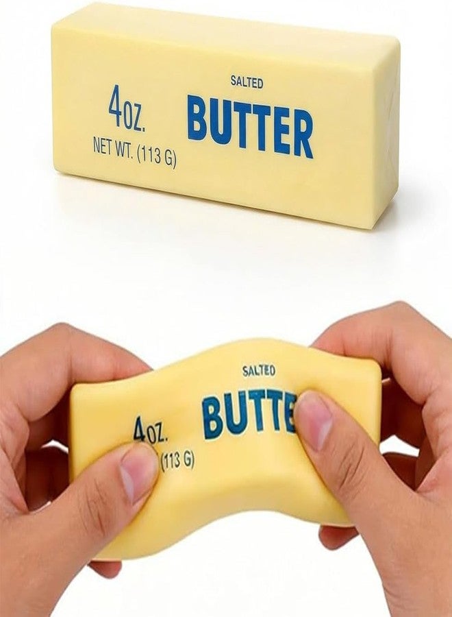 Orandan 2 Pack Slow Rising Squishy Butter Stick, Slow Rising Squeeze Stress Relief Squishies for Office & Desk Use, Food Fidget Toy for Office School - Image 1