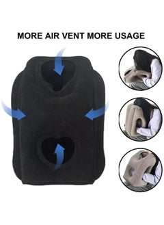 ECVV Inflatable Neck Pillow Air-plane Travel Pillow Inflatable Cushion Airplane Pillow for Neck Support on Airplanes/Cars/Buses/Trains/Office Napping  - Image 4