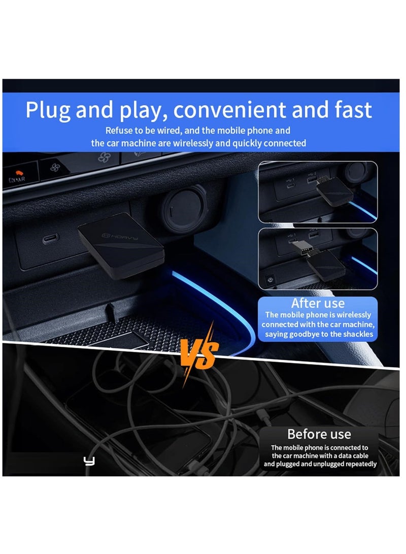 RATSAW Wireless CarPlay Adapter 2025 Upgrade Plug and Play USB Dongle, Convert Wired CarPlay Android Auto to Wireless, No Latency, Fast Connection, USB Dongle, 5 GHz WiFi, High-End Chipset For iPhone and Android Phones - Image 4