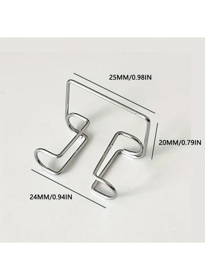 4pcs Stainless Steel Dental Roll Clips Hypoallergenic Oral Cotton Roll Holders For Dental Labs Clinics - Image 4
