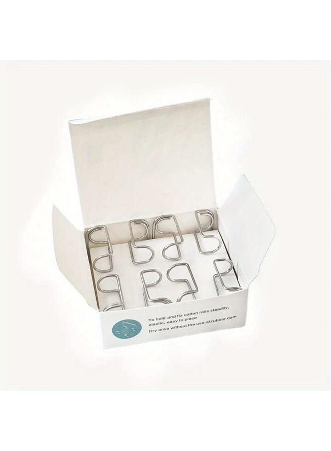 4pcs Stainless Steel Dental Roll Clips Hypoallergenic Oral Cotton Roll Holders For Dental Labs Clinics - Image 5