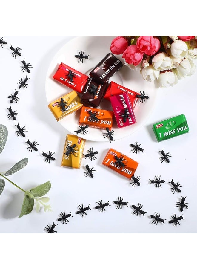 Jovitec 300 Pieces Fake Ants Prank Plastic Black Ant Bugs Joke Toys Realistic Insects for Halloween Party Favors Decoration Props - Image 5