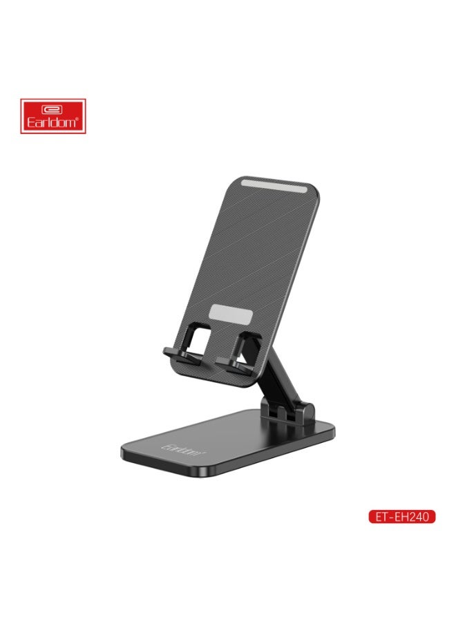 Earldom EH240 Adjustable Foldable Phone Stand – Double-Axis Rotating Desktop Holder for 4.5-7.0″ Smartphones - Image 1