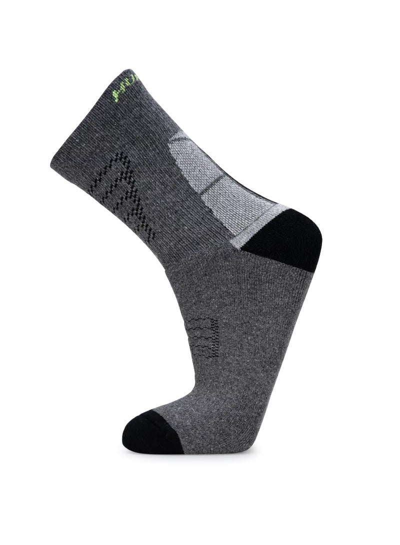 HUNDRED Men'S Sports Socks-High Quarter (Lt Grey) (Hbas-3M058-3) - Image 1
