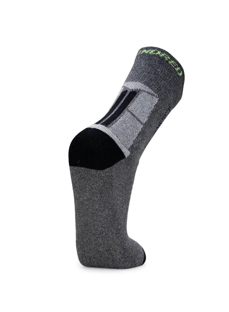 HUNDRED Men'S Sports Socks-High Quarter (Lt Grey) (Hbas-3M058-3) - Image 3
