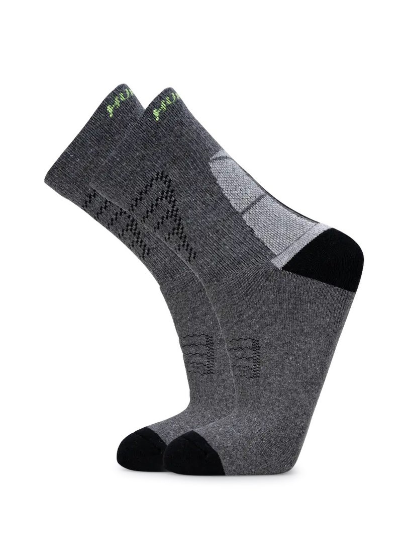 HUNDRED Men'S Sports Socks-High Quarter (Lt Grey) (Hbas-3M058-3) - Image 5