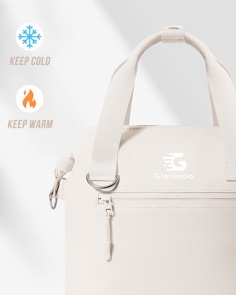 GLORIEROO Pastel Lunch Box Women | Insulated Waterproof Leakproof Lunch Bag Cooler | Adjustable Strap | BPA-Free - Image 5