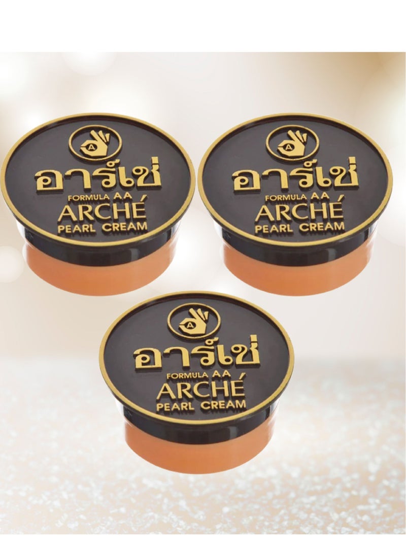 Arche 3 Pieces Skin lightening cream Arche 5 Grams 3 in 1 with Multiple Properties Including Covering Black Spots On The Face Sun Protection Softening The Skin Cream Before Makeup  - Image 1