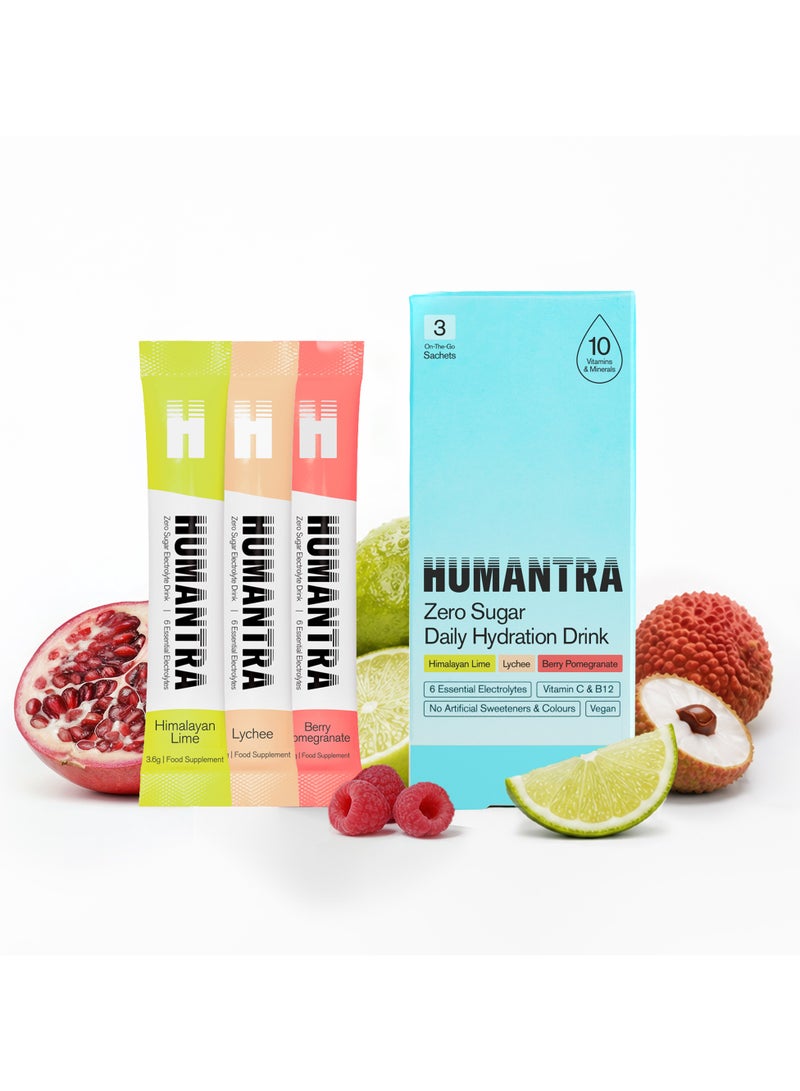 Humantra Variety Pack Electrolyte Hydration 11gm - Image 1