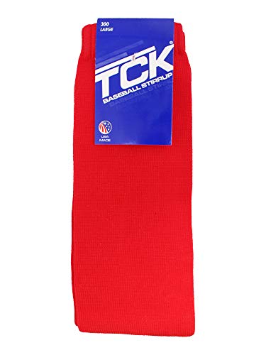 TCK 9 Inch Solid Baseball Stirrups (Scarlet, Large) - Image 3