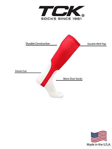 TCK 9 Inch Solid Baseball Stirrups (Scarlet, Large) - Image 4
