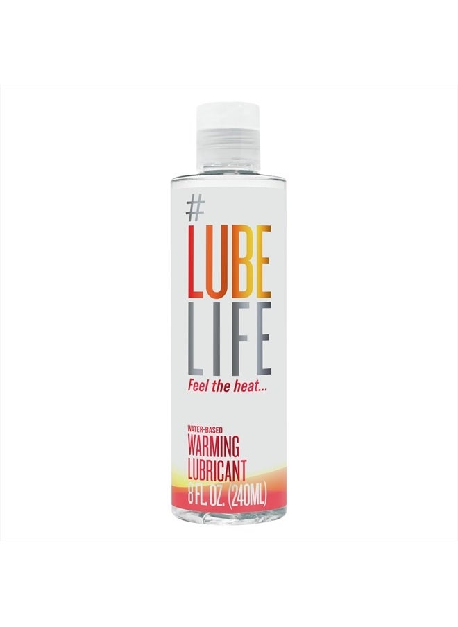 #LUBELIFE Water-Based Warming Lubricant, Warm Invigorating Heating Sensation, Lube for Men, Women and Couples, 8 Fl Oz  - Image 1