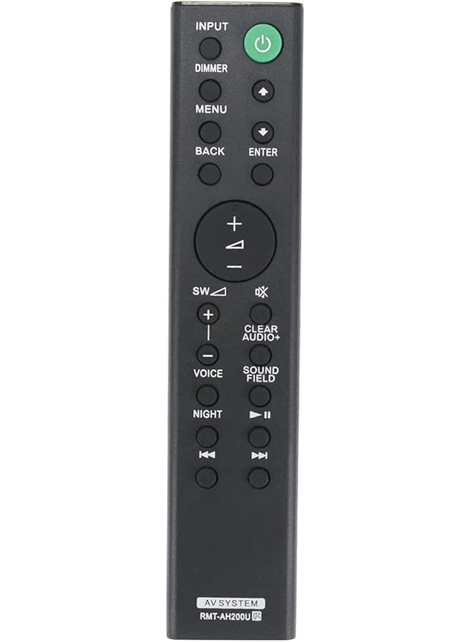 erorex Rmt Ah200U Replaced Remote Control Fit For Sony Sound Bar Sa Ct390 Sa Wct390 Ht Ct390 Ht Rt3 - Image 1