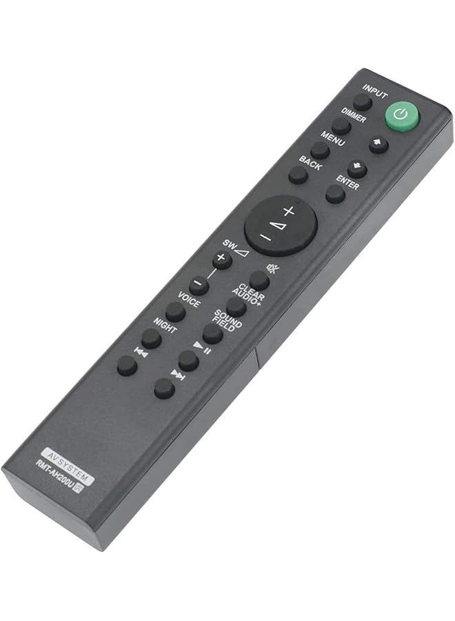 erorex Rmt Ah200U Replaced Remote Control Fit For Sony Sound Bar Sa Ct390 Sa Wct390 Ht Ct390 Ht Rt3 - Image 2