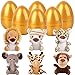 YUJUN 6pc Easter Eggs with Plush Animal Toys Mini Stuffed Animals for Kids Party Favors Basket Stuffers Egg Fillers - Image 4