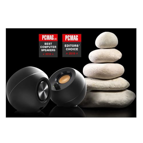 Creative مكبرات صوت سطح المكتب Creative Pebble 2.0 المدعومة بواسطة USB مع محركات بعيدة ومشعات سلبية لأجهزة الكمبيوتر المحمولة (أسود) - Image 5