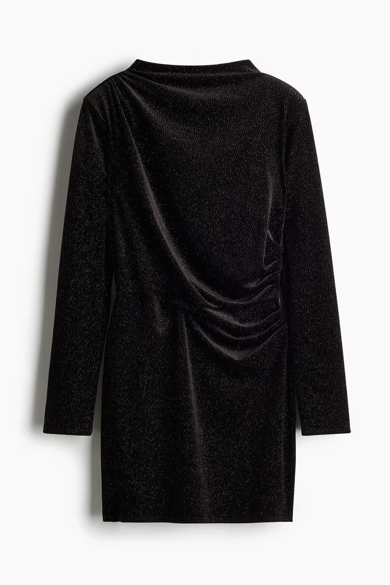 اتش اند ام فستان ميني ببطانة عند الكتف