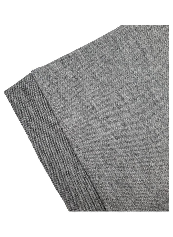 COOL TEX Cooltex Unisex Cotton Polyester Plain Heather Grey Polo T-Shirts Cool Dry-Fit Material Short Sleeves Soft and Comfortable  - Image 3
