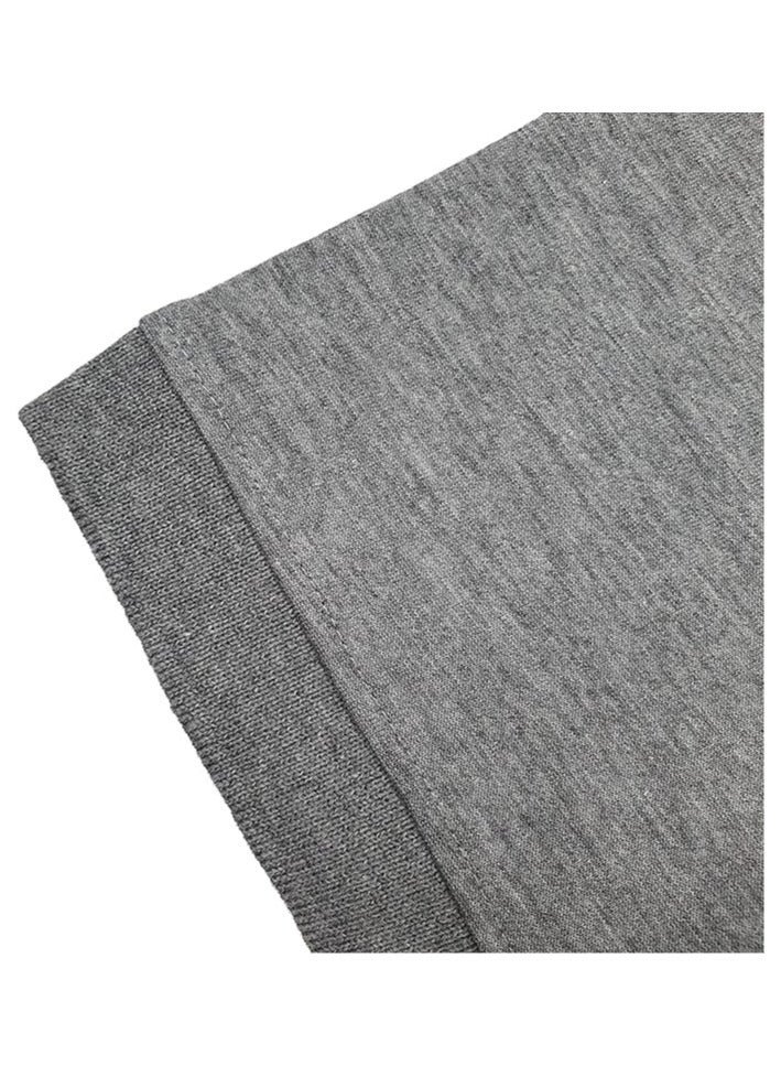 COOL TEX Cooltex Unisex Cotton Polyester Plain Heather Grey Polo T-Shirts Cool Dry-Fit Material Short Sleeves Soft and Comfortable - Image 4