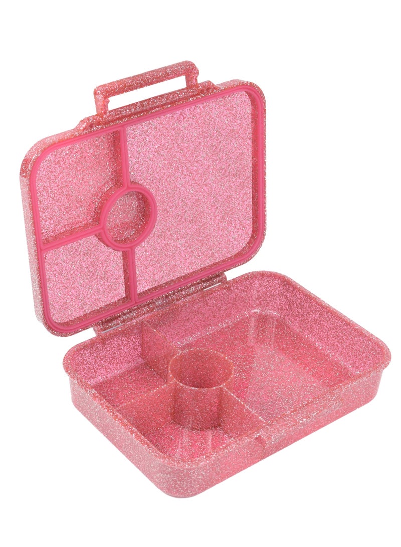 ESSEN Tritan Bento Lunch Box for Kids Girls - Pink Glitter Ballerina - Image 3