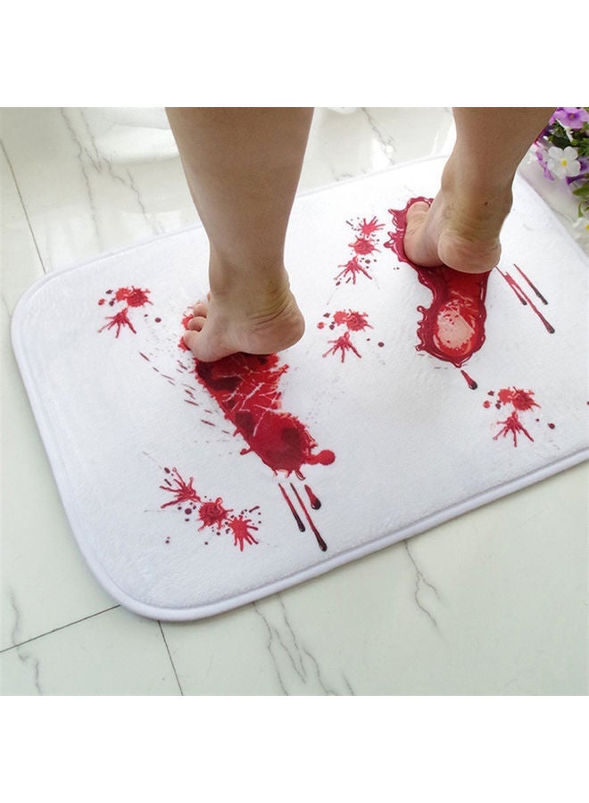 NIBEMINENT Halloween Bloody Footprint Bath Mat Multicolour 20 x 10 20cm - Image 2