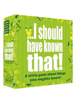 I Should Have Known That! Trivia Game Green