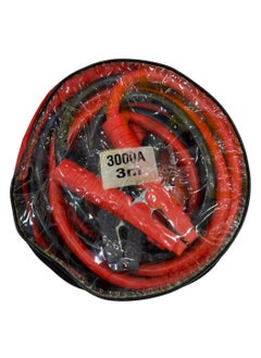 Royal ROYAL - Heavy Duty Car Booster Cable 3000AMP 3Meters 2.5Kg, Battery Booster Power Cord Jumper Cables, Automotive Booster Cables for Jump Starting Dead or Weak Batteries with Carrying Bag (Red & Black)  - Image 1