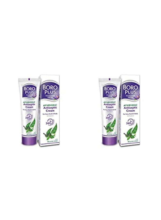 Boroplus Antiseptic Cream Provides 24Hrs Moisturisation Ayurvedic Cream 120ml*2 - Image 1