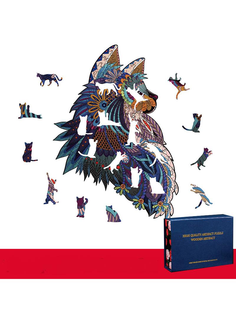 Y&D 21*30cm Wooden Irregular Three Dimensional Animal Puzzle Toy - Image 1