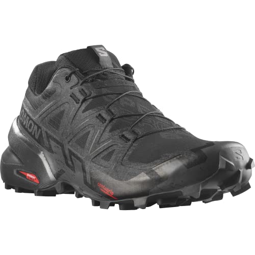 Salomon Mens Speedcross 6 BlackBlackPhantom 9 Medium - Image 1