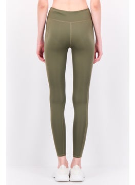 Columbia Women Sportswear Fit Training Tights, Olive  - Image 3