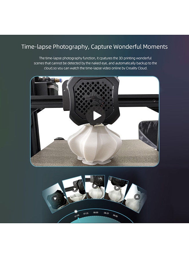 Creality 3D - Printer Camera Monitor Smart Kit WiFi Box HD 1080P Real-Time Remote Control Time-lapse Photography for 3D Printing Cloud Slice Cloud Print with APP 8G TF Card - Image 1