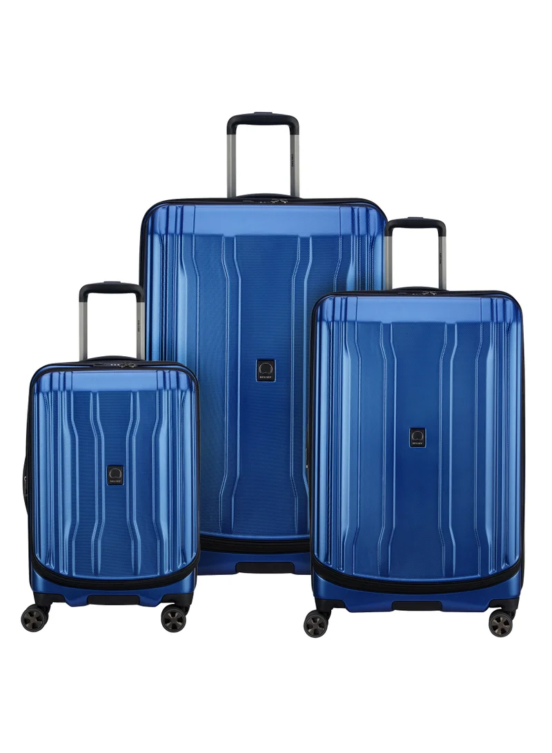 DELSEY Cruise Hardside 2.0 Expendable Spinner luggage tolley suitcase 3 pcs set (L+M+S) 58/70/80cm blue