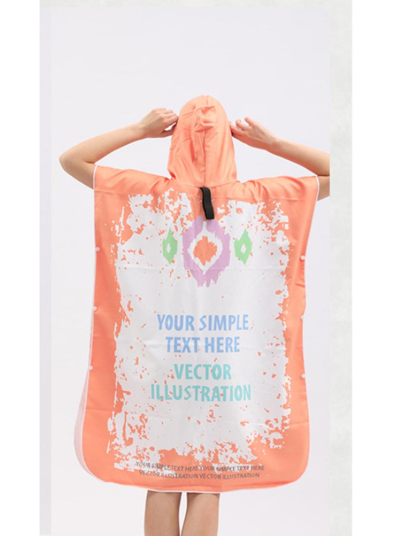 general 80*100*35cm Quick Dry Cape Cape Easy Change Bathrobe - Image 3