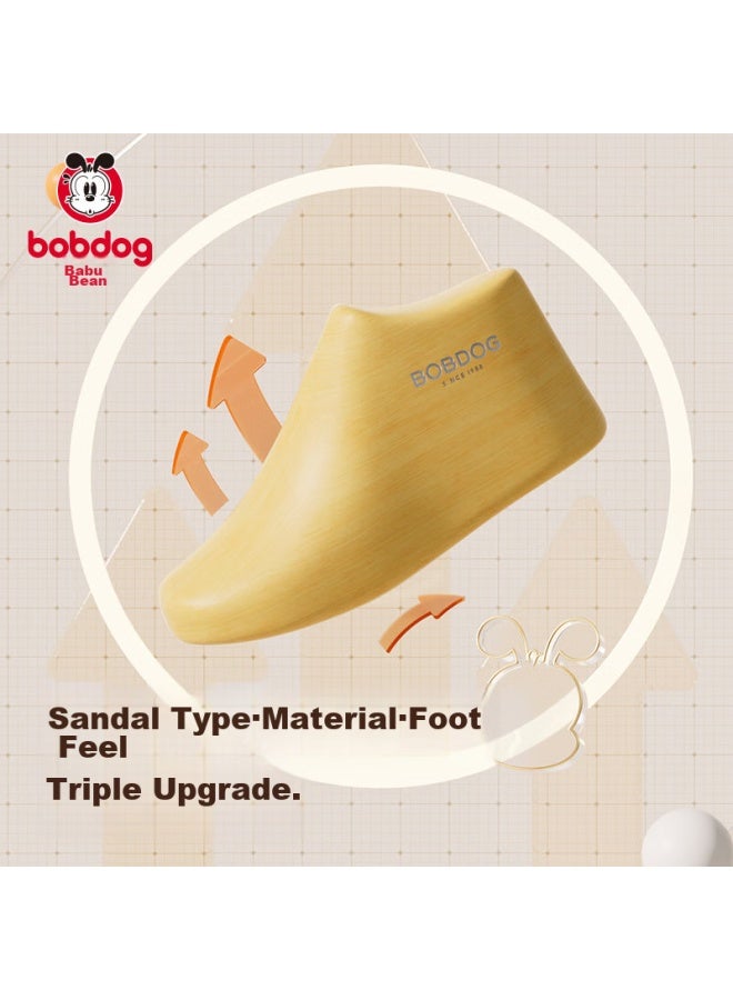 Babu Bean Babbudou Children's Walking Shoes, Baby Non-slip Breathable Caterpillar Boys' Shoes, Milk Tea Color, Size 20 - Image 3