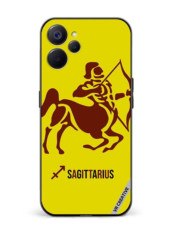 VR CREATIVE Protective Case Cover For Realme 10 5G Sagittarius Silhouette Zodiac Signs Design Multicolour - Image 1