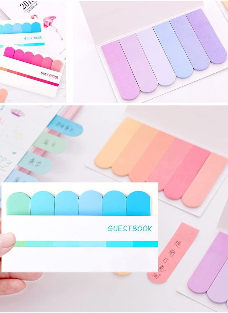 Sticky Index Tabs, 1440 Pieces Colored Sticky Notes Document Page Marker, Writable Adhesive Page Tabs for Annotating Books, Notebooks, Documents, Classify Files 12 Sets