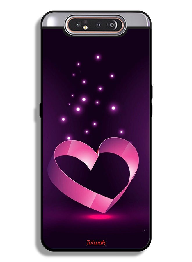 Tolwak Samsung Galaxy A80 Protective Case Cover Heart Art - Image 1