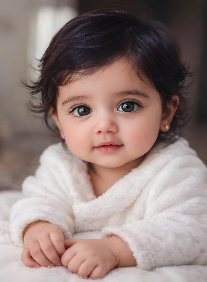 Roostaflag Cute Baby Poster for Pregnant Women | Baby Stickers for Pregnant Ladies | Babies Posters for Home Decor | Little Baby Poster Hd Pic for Wall | Indian Baby Posters for Bedroom Decoration - Image 1