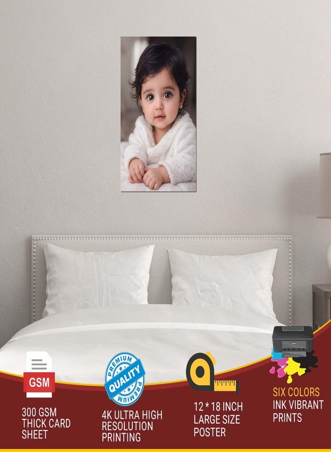 Roostaflag Cute Baby Poster for Pregnant Women | Baby Stickers for Pregnant Ladies | Babies Posters for Home Decor | Little Baby Poster Hd Pic for Wall | Indian Baby Posters for Bedroom Decoration - Image 3