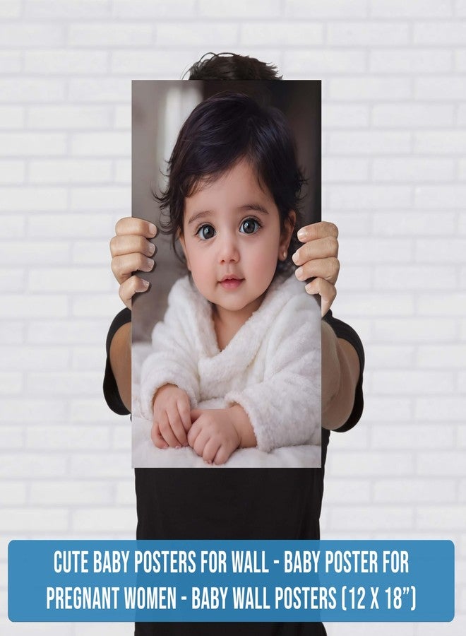 Roostaflag Cute Baby Poster for Pregnant Women | Baby Stickers for Pregnant Ladies | Babies Posters for Home Decor | Little Baby Poster Hd Pic for Wall | Indian Baby Posters for Bedroom Decoration - Image 2