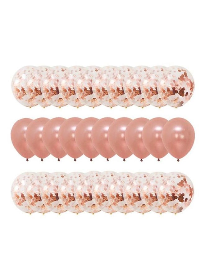 فوبيري بالونات زخرفية من 30 قطعة من الورق واللاتكس 10 × 10 × 5 بوصة - Image 1