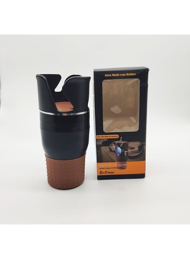 Multifunctional Car Cup Holder, Adjustable Vehicle-Mounted Water Cup Drink Holder, Dual Cup Organizer, 360° Rotatable Cup Body, Suitable for Many Different Cars' Cup Holders - Image 1